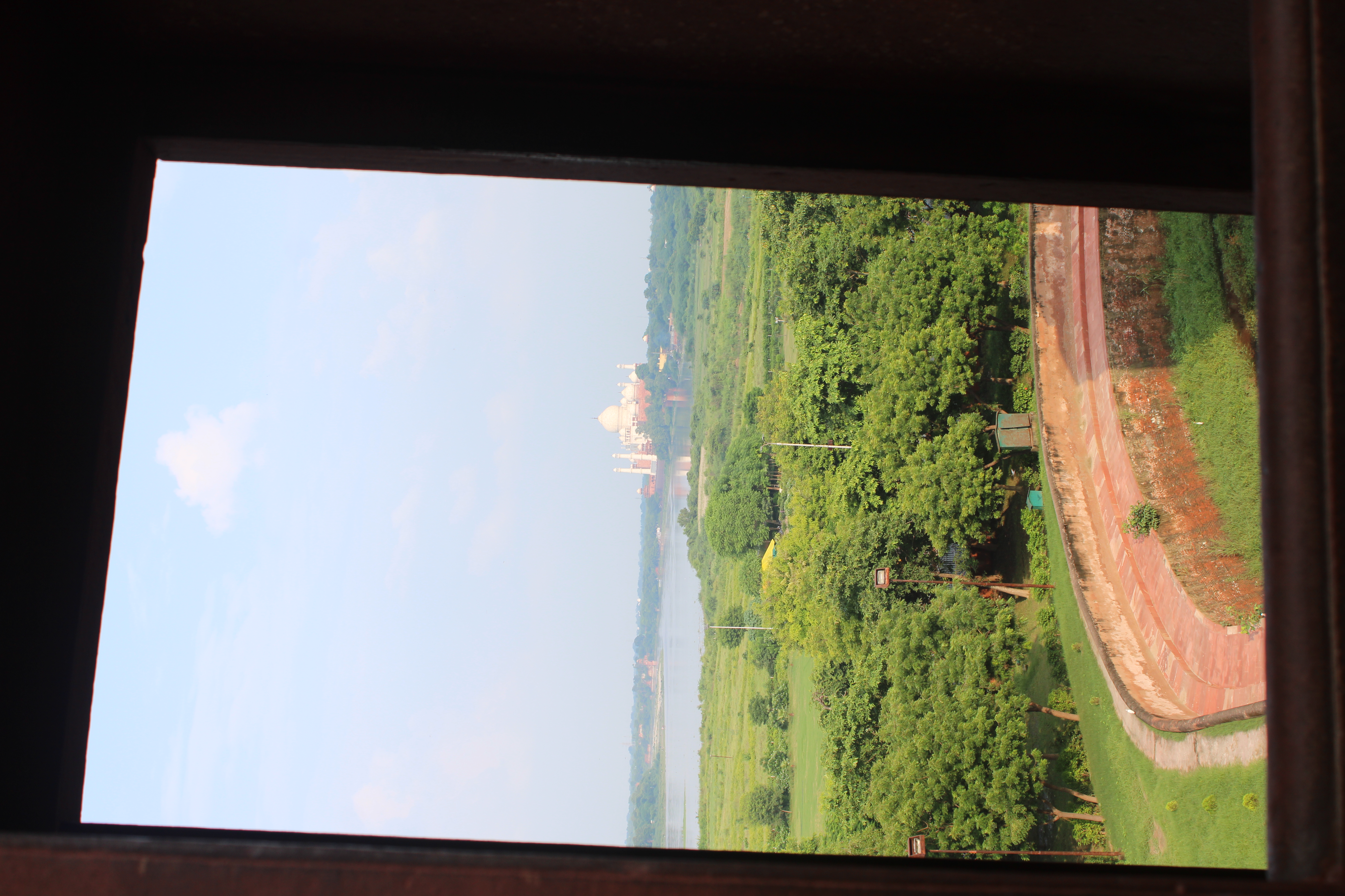 View of Taj Mahal from Agra Fort