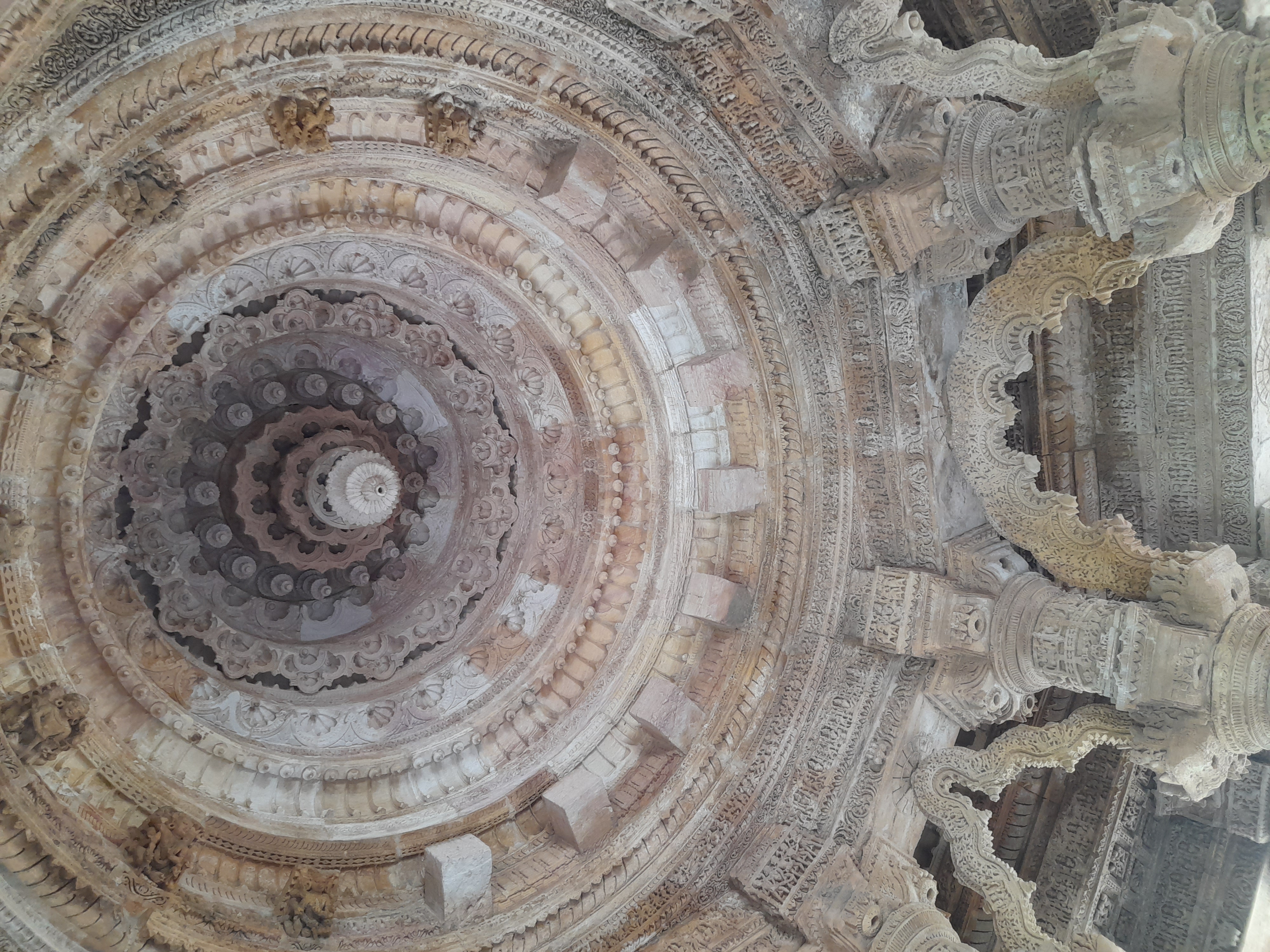 Ceiling of Sabhamandapa, Sun Temple, Modhera