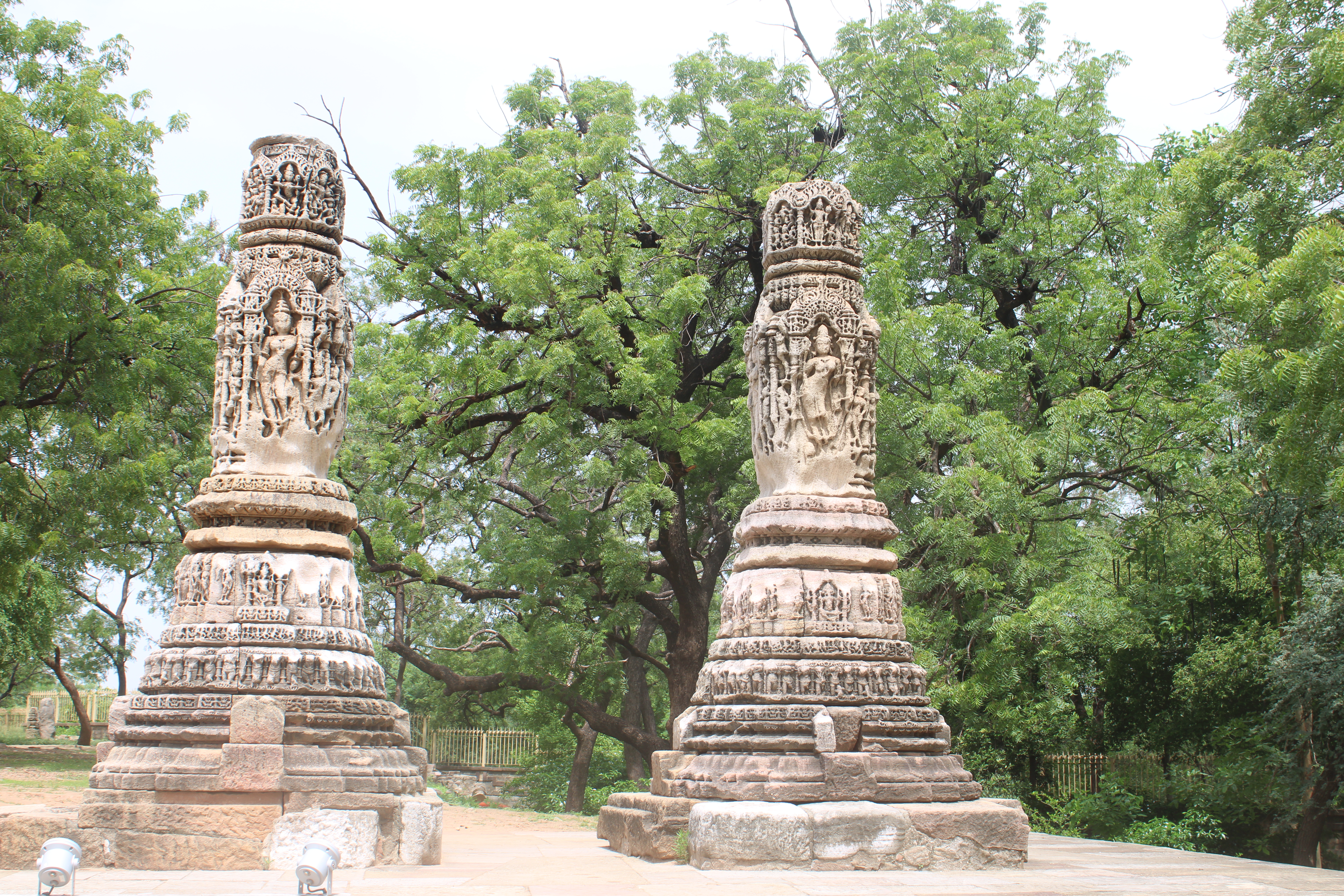 Free-standing Columns on platform, Sun Temple, Modhera