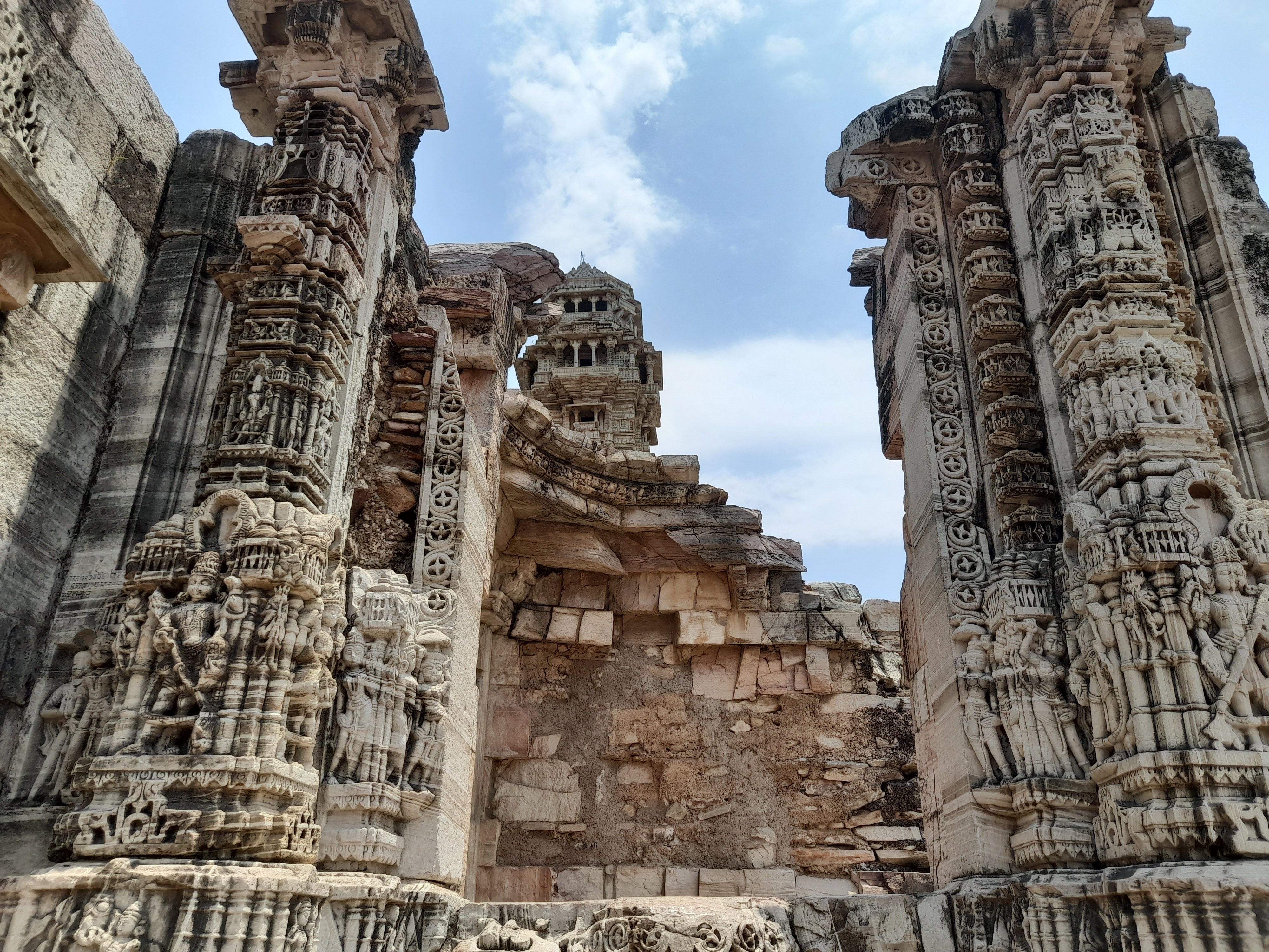 Ruined Temple Vijay Stambh, Chittor