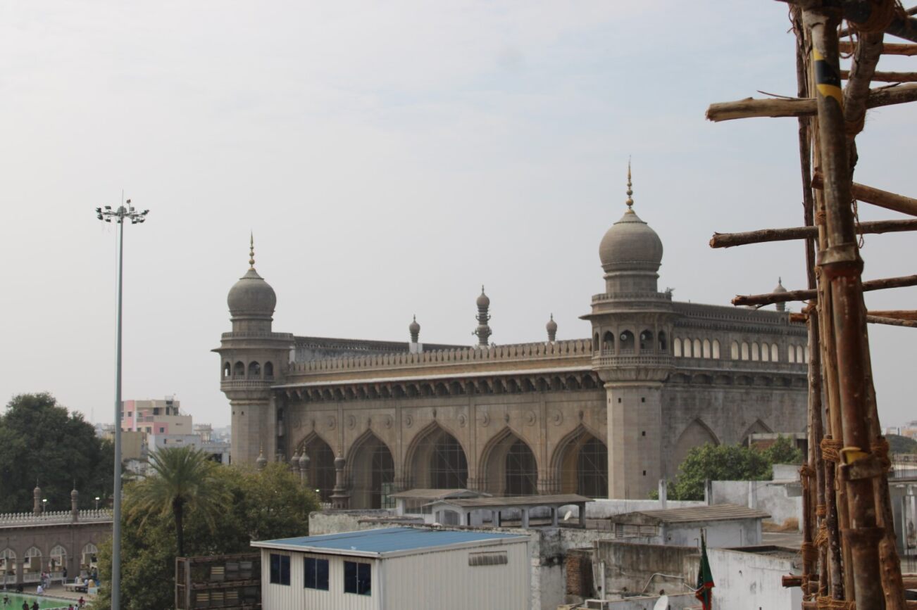 View of Mekkah Masjid from Charminar