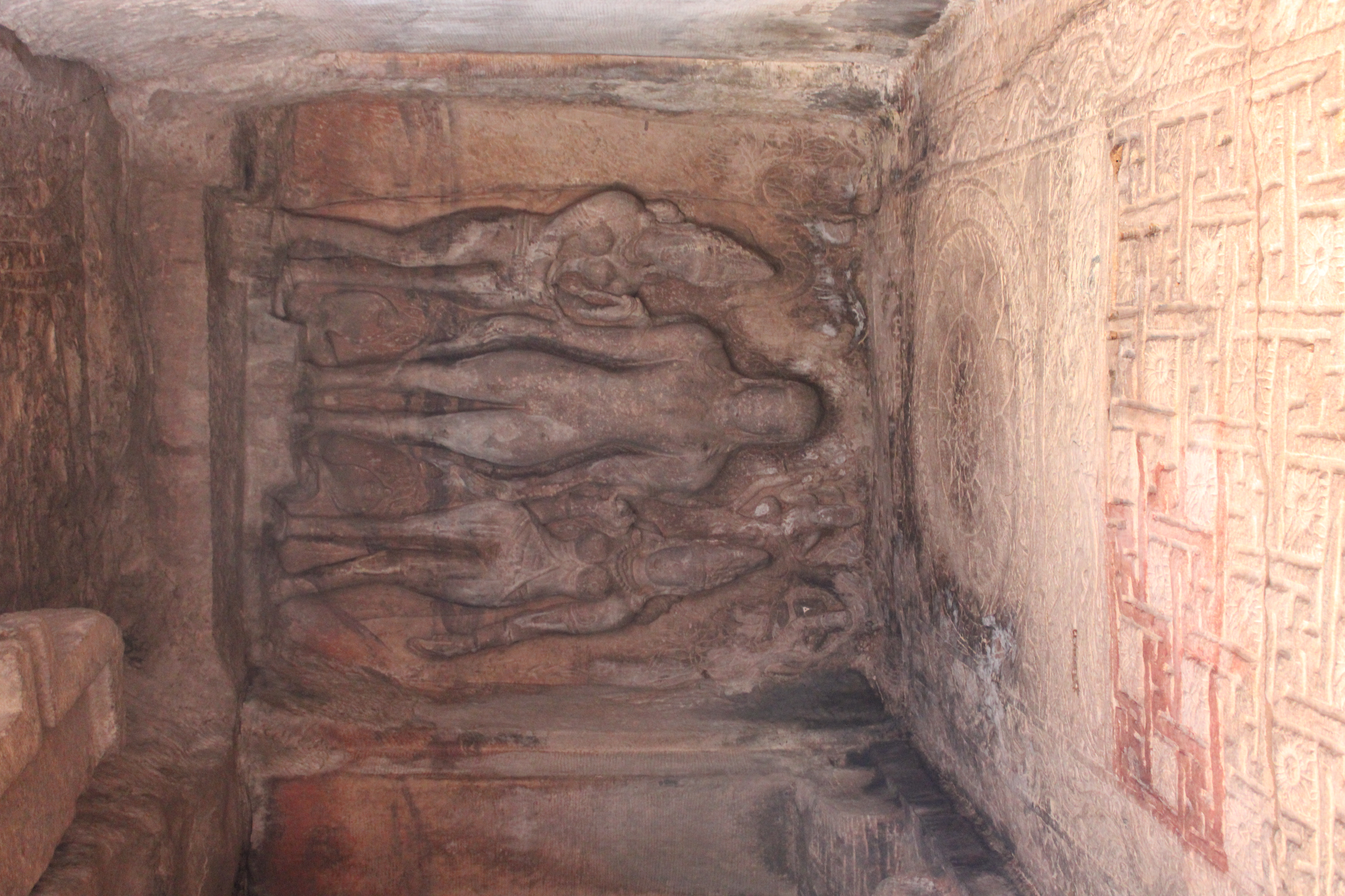 Jain rock cut temple, Meguti Hill, Aihole