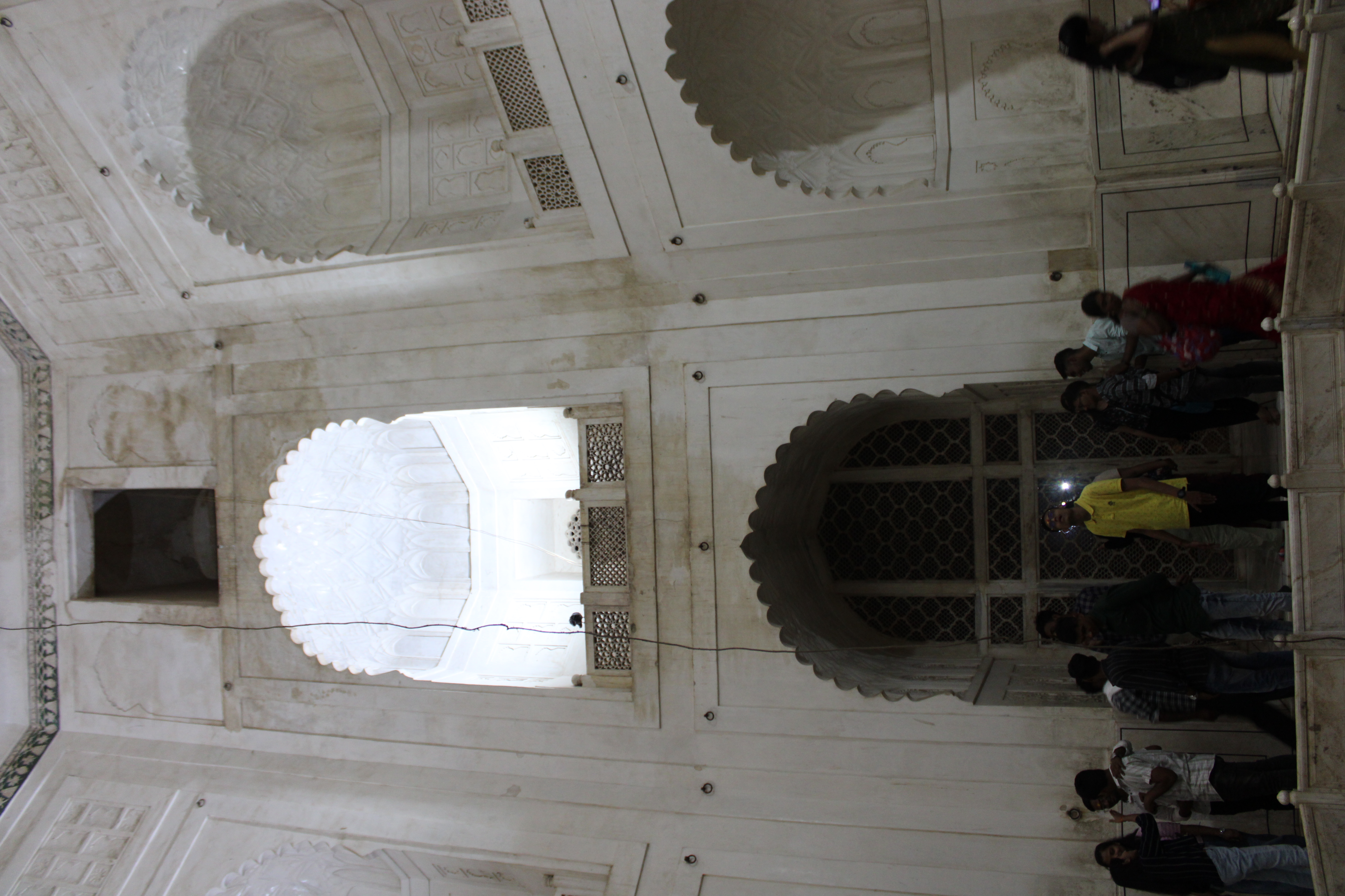 Southern entrance View from Inside marble railing at bottom